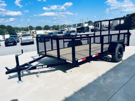 New 2026 Nolan 6X12 E 3K Landscape Utility Trailer w/2ft Mesh
