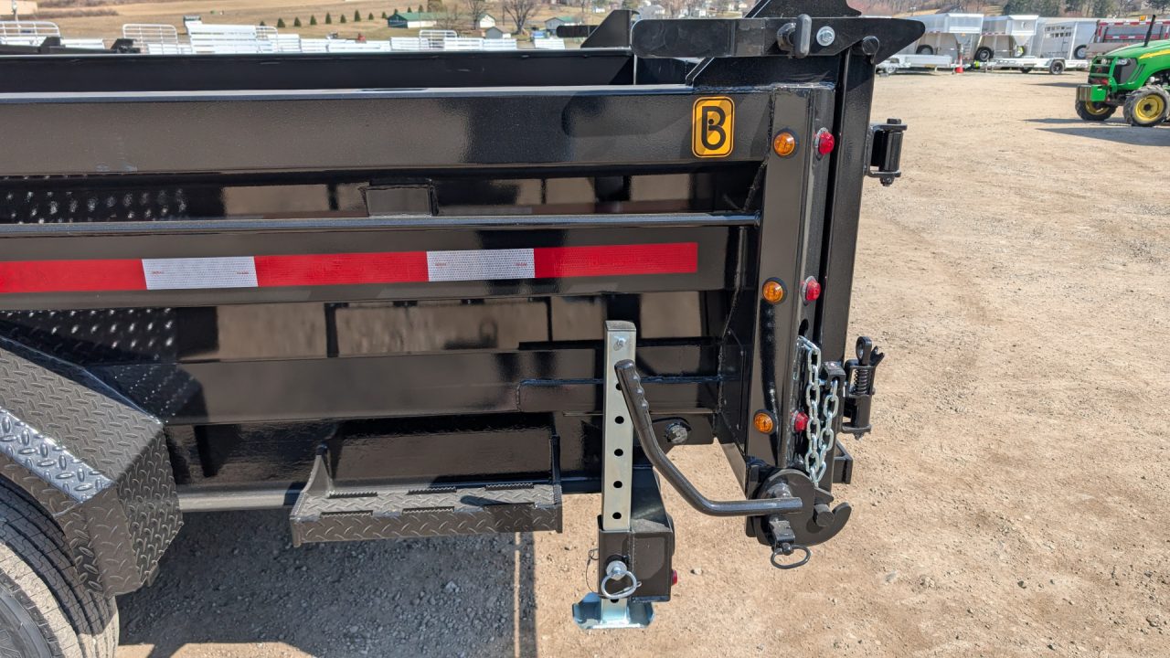 New 2027 Belmont 6'10" x 14 HD DLX Lo Pro Hydraulic Equipment Dump w/ 3 Way Gate