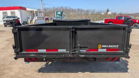 New 2027 Belmont 6'10" x 14 HD DLX Lo Pro Hydraulic Equipment Dump w/ 3 Way Gate