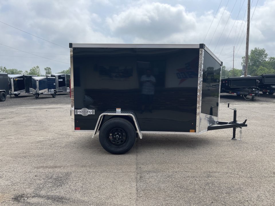 New 2027 Stealth Trailers Mustang 5x8 V-Nose w/Ramp Door Cargo / Enclosed Trailer