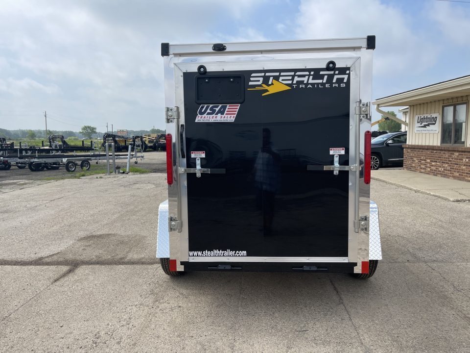 New 2027 Stealth Trailers Mustang 5x8 V-Nose w/Ramp Door Cargo / Enclosed Trailer