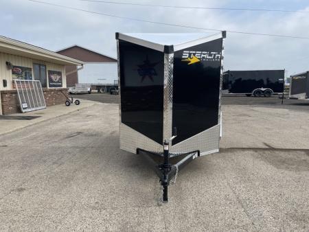 New 2027 Stealth Trailers Mustang 5x8 V-Nose w/Ramp Door Cargo / Enclosed Trailer