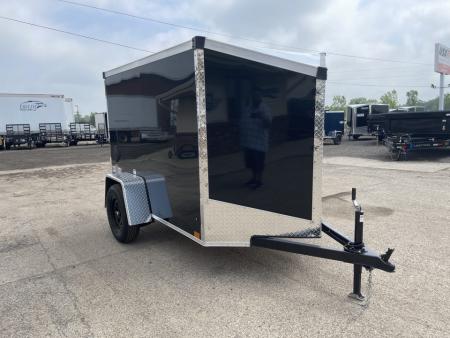 New 2027 Stealth Trailers Mustang 5x8 V-Nose w/Ramp Door Cargo / Enclosed Trailer