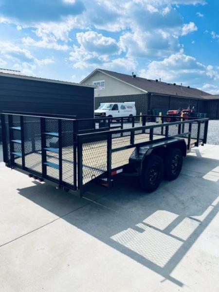 New 2026 Nolan 7X16 7K Landscape Utility Trailer w/2ft Mesh