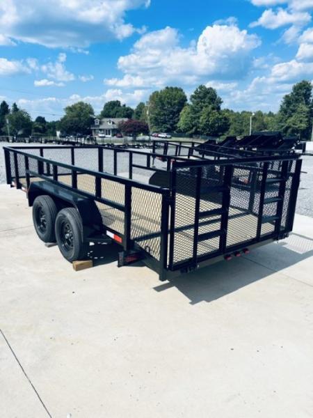 New 2026 Nolan 7X16 7K Landscape Utility Trailer w/2ft Mesh