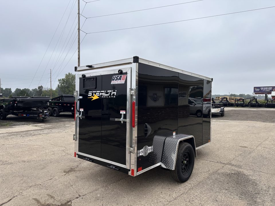 New 2027 Stealth Trailers 5X10 V-Nose W/Ramp Door Cargo / Enclosed Trailer