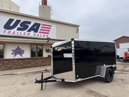 New 2027 Stealth Trailers 5X10 V-Nose W/Ramp Door Cargo / Enclosed Trailer