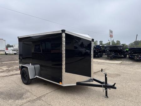 New 2027 Stealth Trailers 5X10 V-Nose W/Ramp Door Cargo / Enclosed Trailer