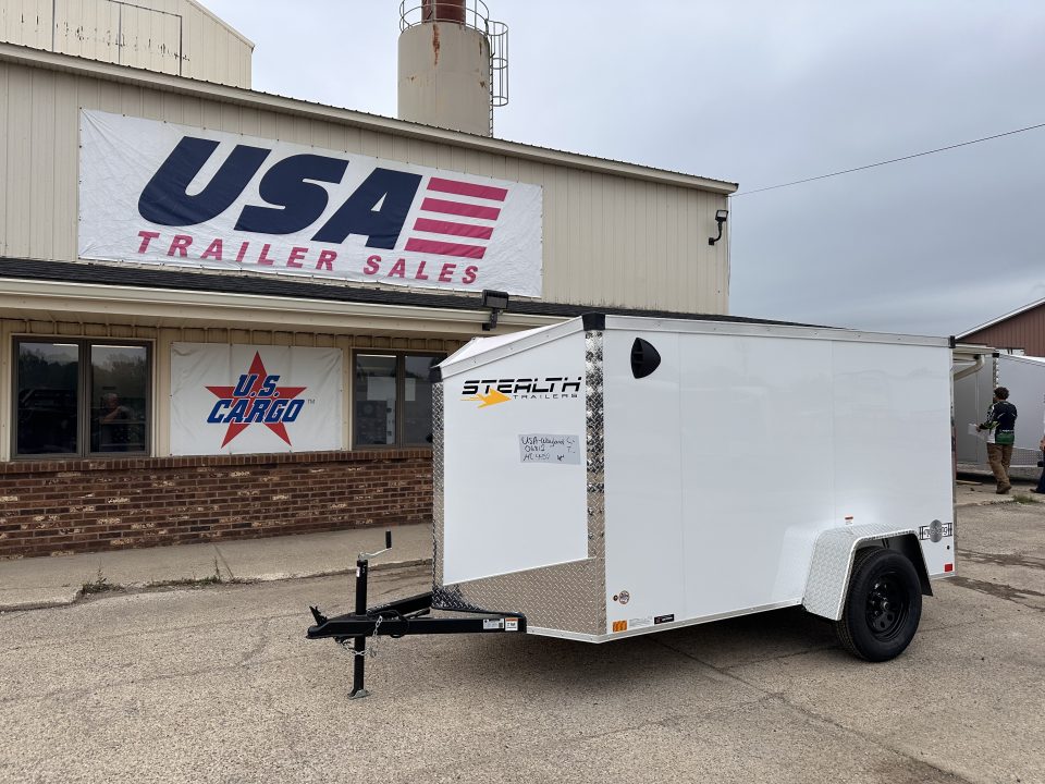 New 2027 Stealth Trailers 5X10 V-Nose W/Ramp Door Cargo / Enclosed Trailer