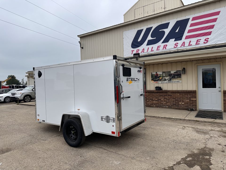 New 2027 Stealth Trailers 5X10 V-Nose W/Ramp Door Cargo / Enclosed Trailer