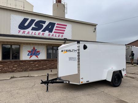 New 2027 Stealth Trailers 5X10 V-Nose W/Ramp Door Cargo / Enclosed Trailer