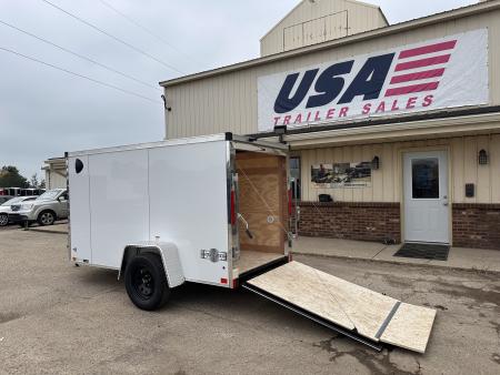 New 2027 Stealth Trailers 5X10 V-Nose W/Ramp Door Cargo / Enclosed Trailer