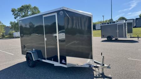 New 2026 Lightning 6x12 Enclosed Aluminum Cargo Trailer - RAMP DOOR!