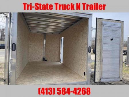 New 2026 Stealth 7x14 All Aluminum Contractor Barn doors
