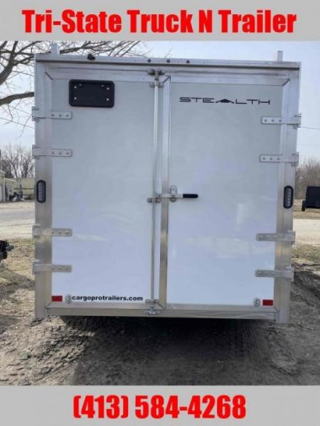 New 2026 Stealth 7x14 All Aluminum Contractor Barn doors