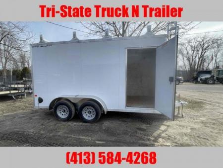 New 2026 Stealth 7x14 All Aluminum Contractor Barn doors
