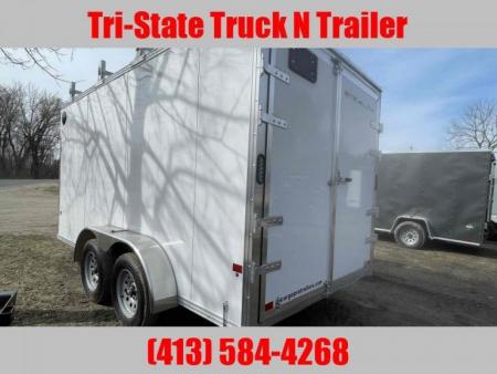 New 2026 Stealth 7x14 All Aluminum Contractor Barn doors