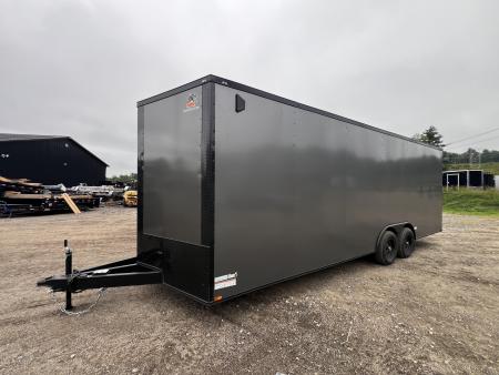 New 2027 Panther Cargo 8.5x24 + 2ft V nose/ Blackout / 7'6  Int. Height / Ext tongue - 9990GVW