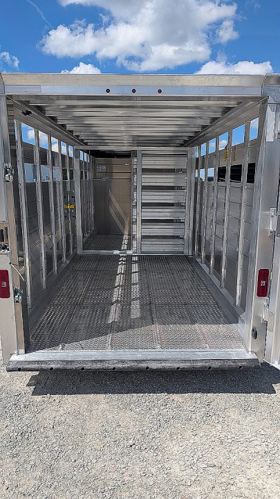 New 2027 EBY MAVERICK 20' Gooseneck Aluminum Stock Trailer