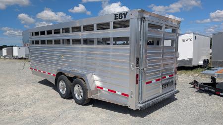 New 2027 EBY MAVERICK 20' Gooseneck Aluminum Stock Trailer