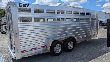 New 2027 EBY MAVERICK 20' Gooseneck Aluminum Stock Trailer