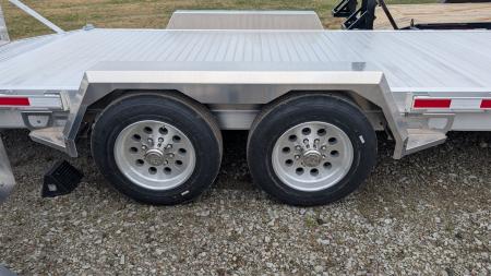 New 2026 EBY 24'6" ALL ALUMINUM Lo Pro Equipment Hauler w/ 6' Standup Ramps (8K AXLES!)