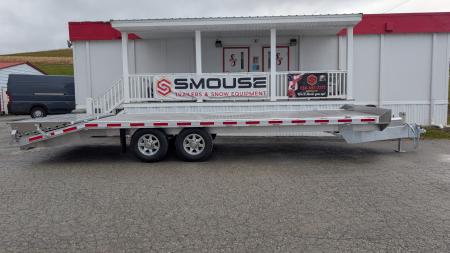 New 2026 EBY 24'6" ALL ALUMINUM Deckover Tagalong w/ 50/50 Fold Flat or Stand Up Wedge Ramps