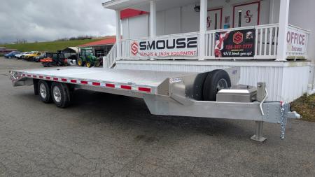 New 2026 EBY 24'6" ALL ALUMINUM Deckover Tagalong w/ 50/50 Fold Flat or Stand Up Wedge Ramps