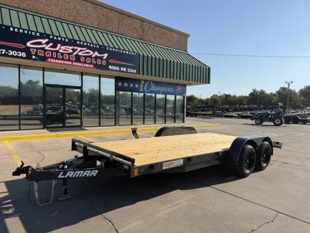 New #159376 2027 LAMAR CE 18 X 83 TANDEM AXLE 7K WOOD FLOOR CAR HAULER