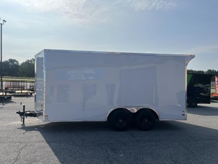 New 2027 8.5X16 10K TANDEM AXLE ENCLOSED TRAILER WITH REAR LED SPOILER