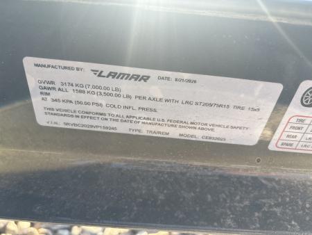 New #159245 2027 LAMAR CE 20 X 83 TANDEM AXLE 7K WOOD FLOOR CAR HAULER