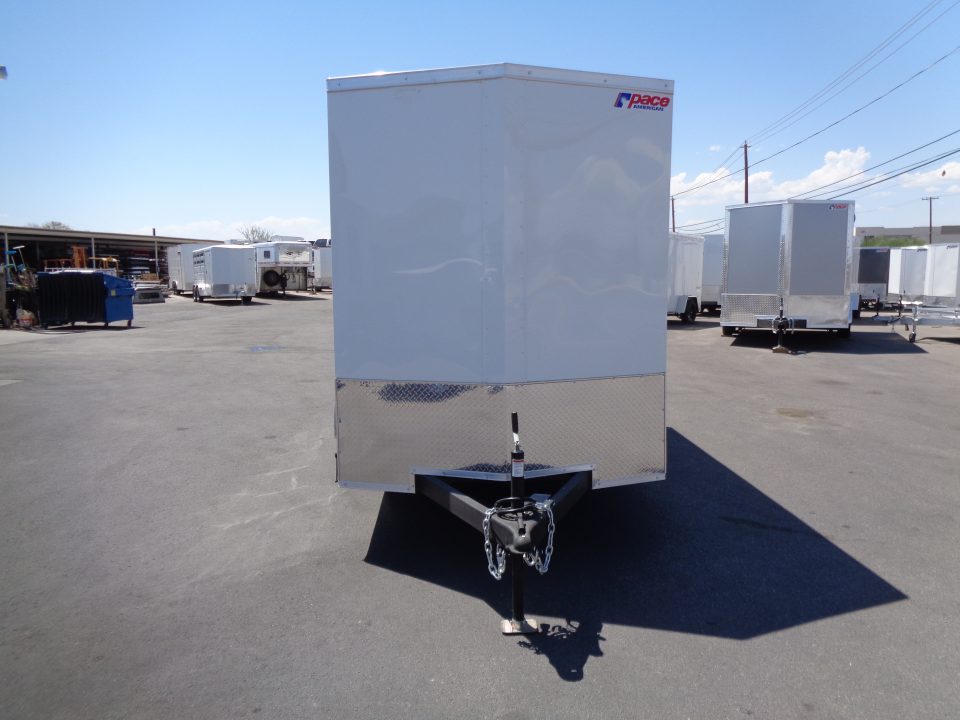 New 2027 Pace American - Out Back DLX - 6x12 V-Nose Tandem Axle 7k Cargo Trailer w/ Rear Ramp Door