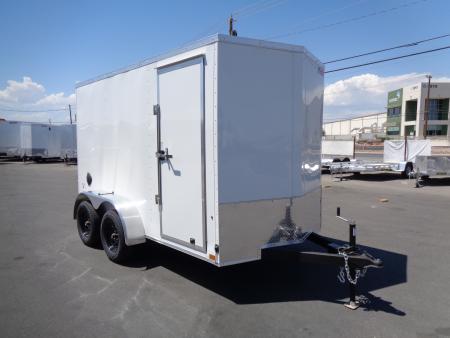 New 2027 Pace American - Out Back DLX - 6x12 V-Nose Tandem Axle 7k Cargo Trailer w/ Rear Ramp Door