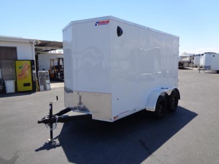 New 2027 Pace American - Out Back DLX - 6x12 V-Nose Tandem Axle 7k Cargo Trailer w/ Rear Ramp Door