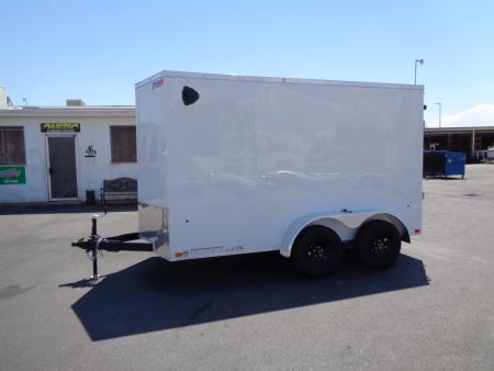 New 2027 Pace American - Out Back DLX - 6x12 V-Nose Tandem Axle 7k Cargo Trailer w/ Rear Ramp Door
