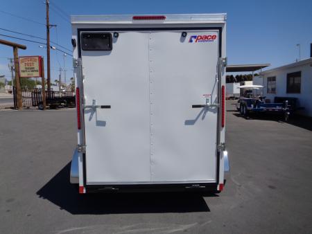 New 2027 Pace American - Out Back DLX - 6x12 V-Nose Tandem Axle 7k Cargo Trailer w/ Rear Ramp Door
