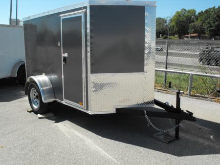 New Enclosed Trailer 5 X 8 Ramp Tube Const 2990Axle 5' Interior