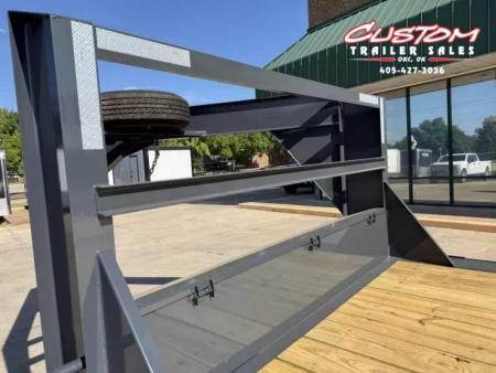 New #159520 2027 LAMAR H8 28 X 102 TANDEM AXLE 14K EQUIPMENT GOOSENECK W/ SLIDE IN RAMPS