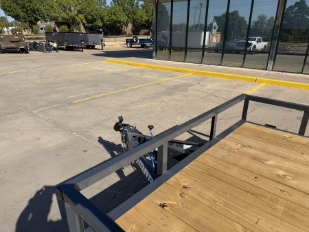 New #159188 2027 LAMAR UC 12 X 83 SINGLE AXLE PIPE TOP 3K UTILITY TRAILER W/ REAR RAMP GATE