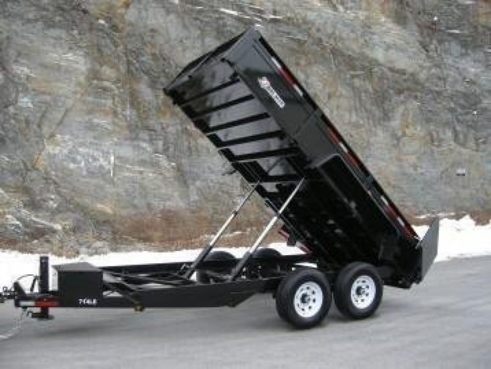 New 2027 BWISE DT 7x14 High Side 14k Dump Dump Trailer