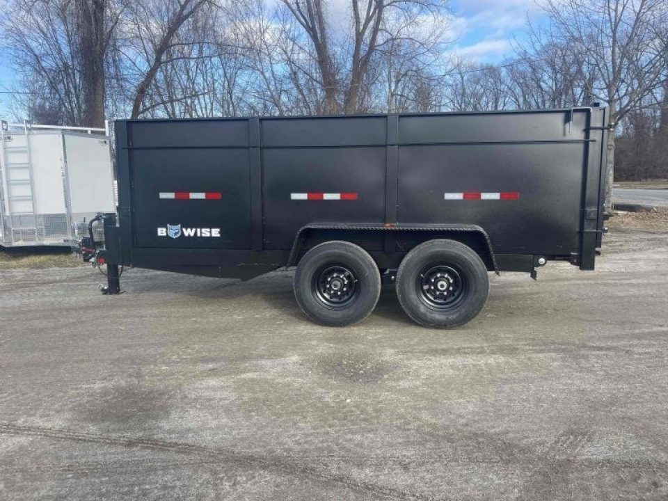 New 2027 BWISE DT 7x14 High Side 14k Dump Dump Trailer