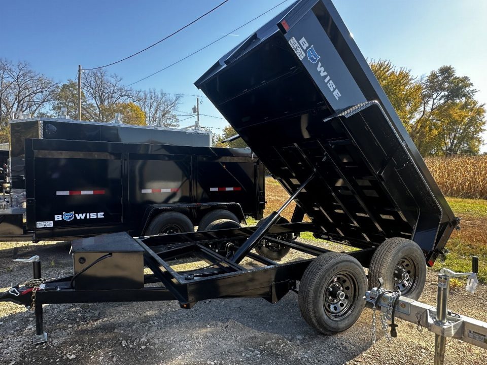 New 2027 BWISE 6x10 Dump with Ramps Barn doors