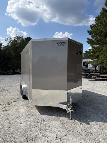 New 2027 ATC 7.5'x14' Enclosed Aluminum , Rear Spoiler w/ Downlights, 7' Interior STO400