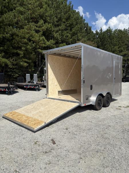 New 2027 ATC 7.5'x14' Enclosed Aluminum , Rear Spoiler w/ Downlights, 7' Interior STO400