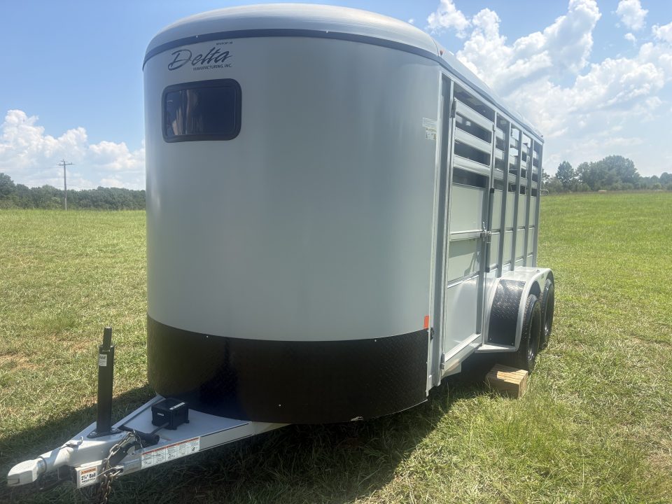 Used 2023 Delta Mfg 14' HORSE/STOCK COMBO BUMPER PULL Horse Trailer