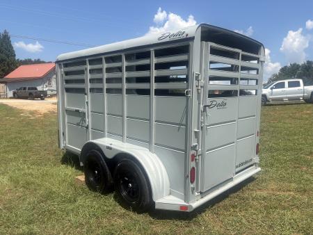 Used 2023 Delta Mfg 14' HORSE/STOCK COMBO BUMPER PULL Horse Trailer