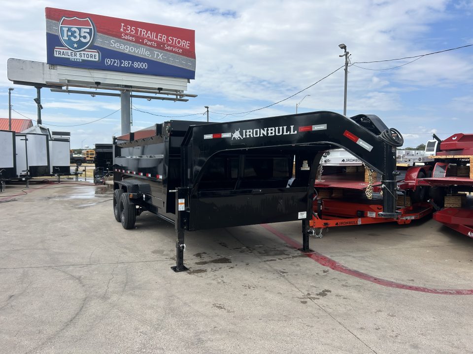 New 2027 Iron Bull DTG 7X16X4 8K Dump Trailer