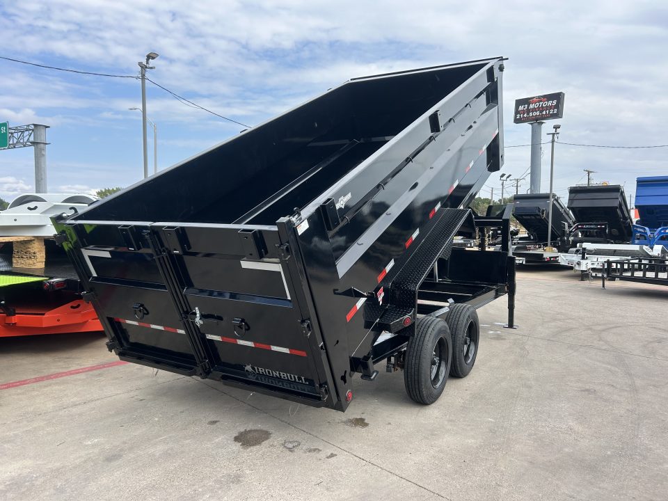 New 2027 Iron Bull DTG 7X16X4 8K Dump Trailer