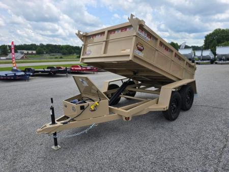 New 2027 PROSPECTOR LIGHT DUTY 5X10 7K TANDEM AXLE DUMP TRAILER WITH 2' WALLS