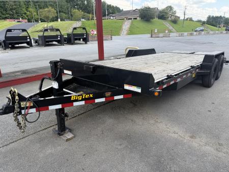 Used 2025 Big Tex 14et Equipment Trailer MEGA RAMPS 12K JACK (USED)